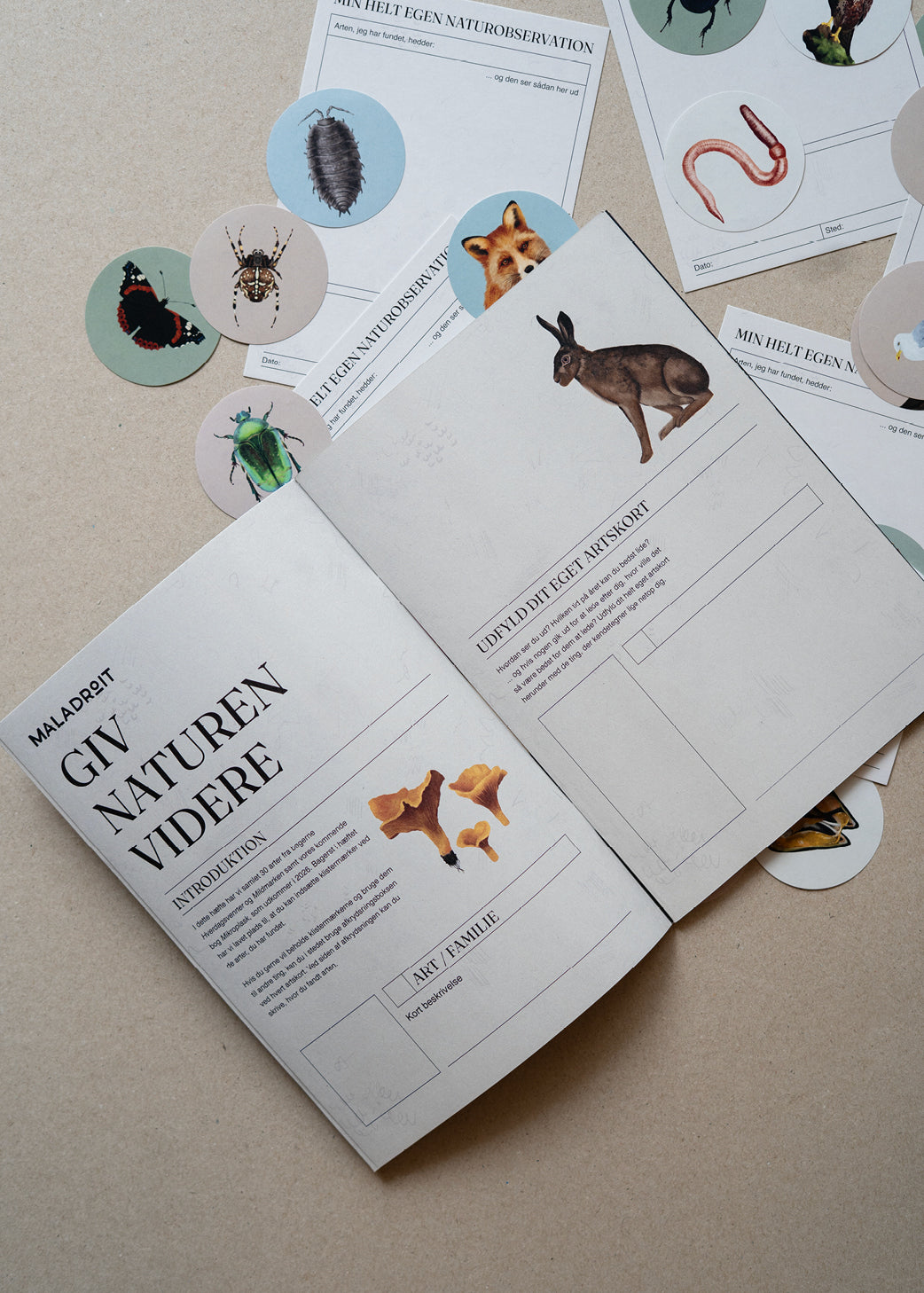 Samlehæfte med klistermærker