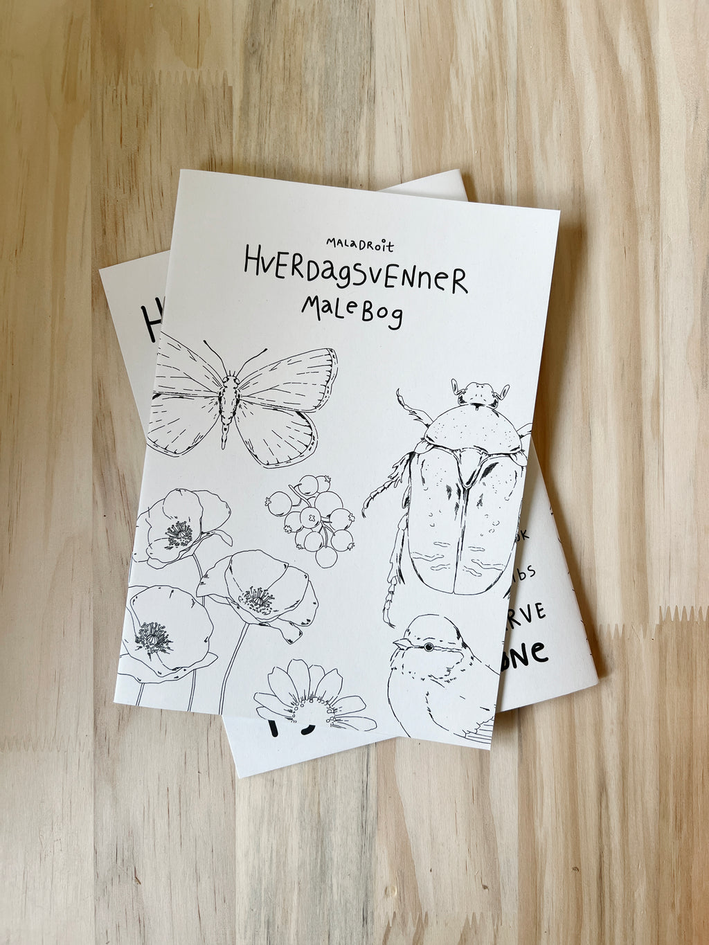 Hverdagsvenner Malebog, 24 sider —  100% genbrugspapir